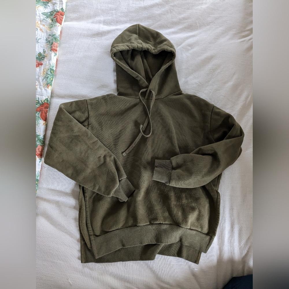 Everlane side slit hoodie xs